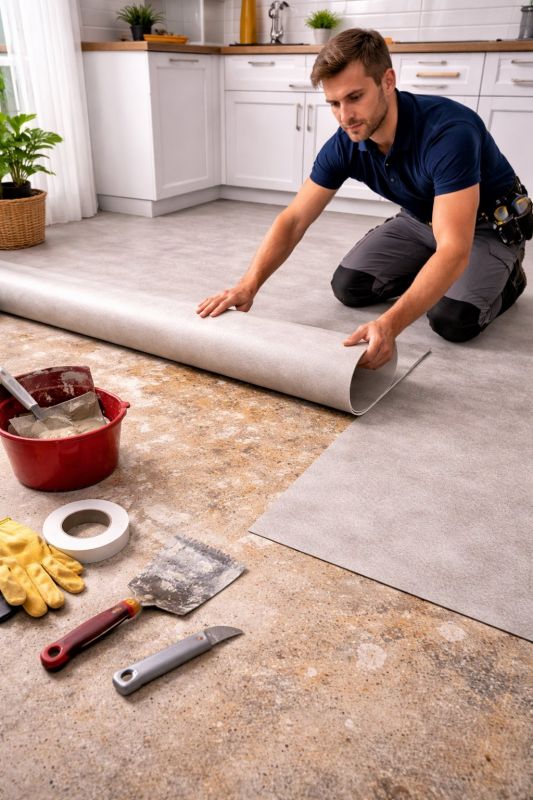 Linoleum Floor Installation in Frederick, MD