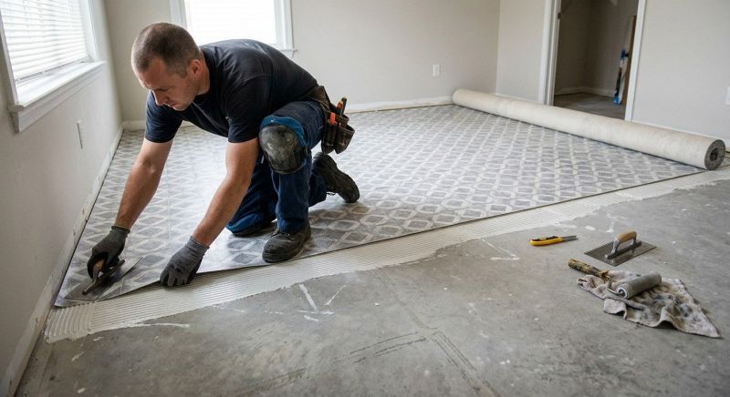 Sheet Flooring Installation in Montgomery County, MD
