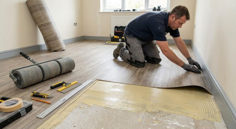 Sheet Linoleum Installation in Frederick, MD