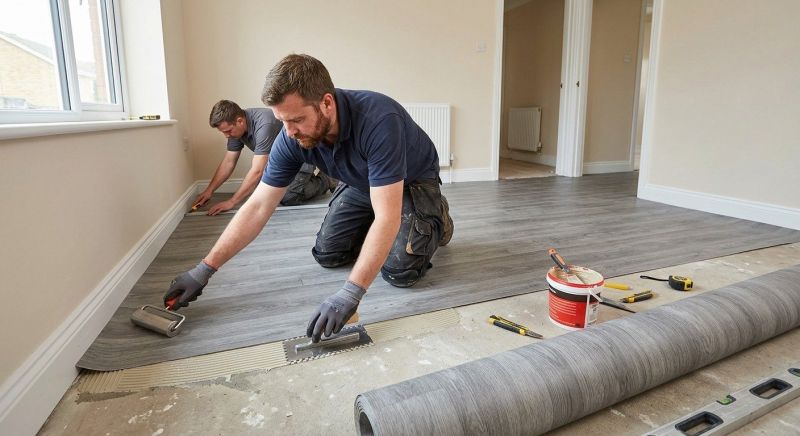 Sheet Linoleum Installation in Halethorpe, MD